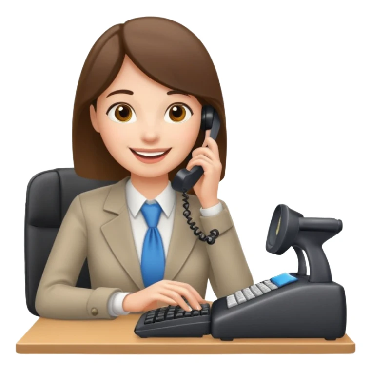 Administrative Assistant Typing And Answering Phones sticker