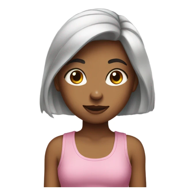 Girl in a tank top sticker