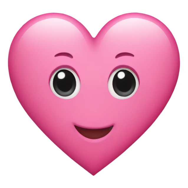A pink heart, baby sticker