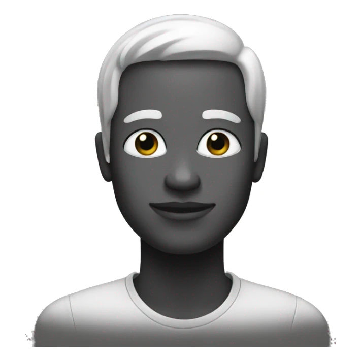 black and white sticker