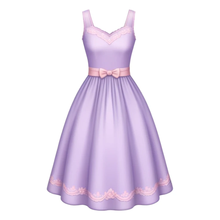 very light lavender rosy dress sticker