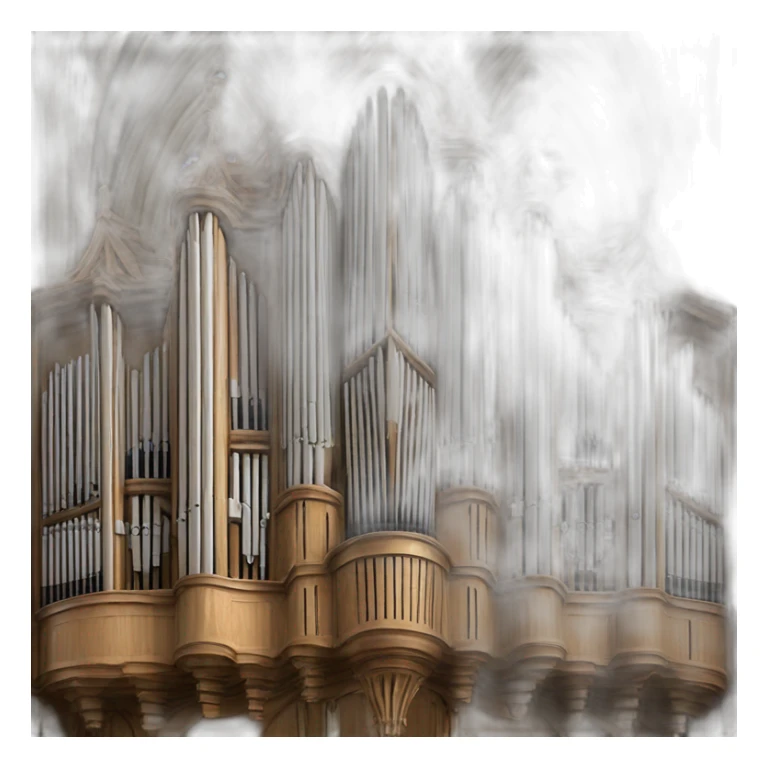 Auxerre cathedral church organ sticker