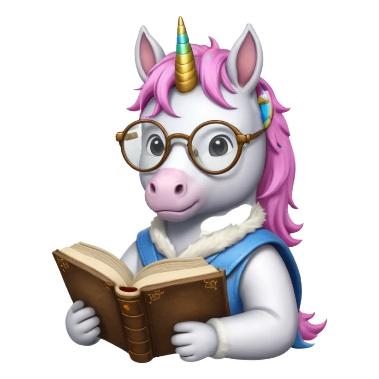 Unicorns read book
A scholar unicorn wearing round glasses, reading a thick ancient tome.












 sticker