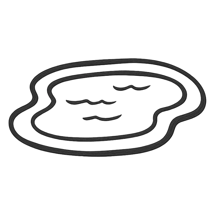 A water pond sticker