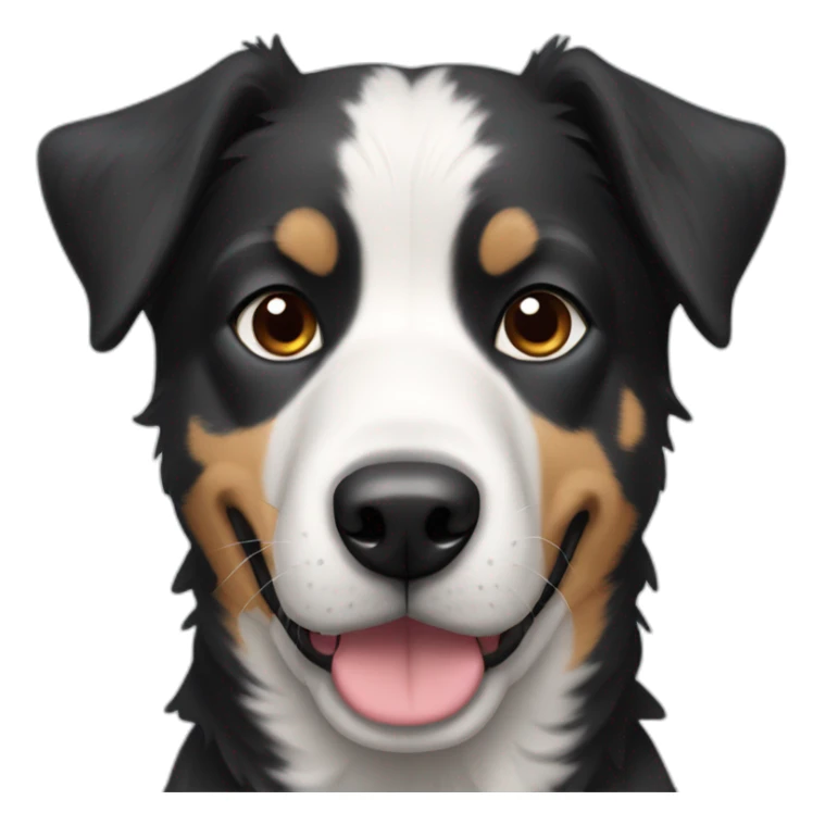 Black and white dog looking like an australien shepard sticker