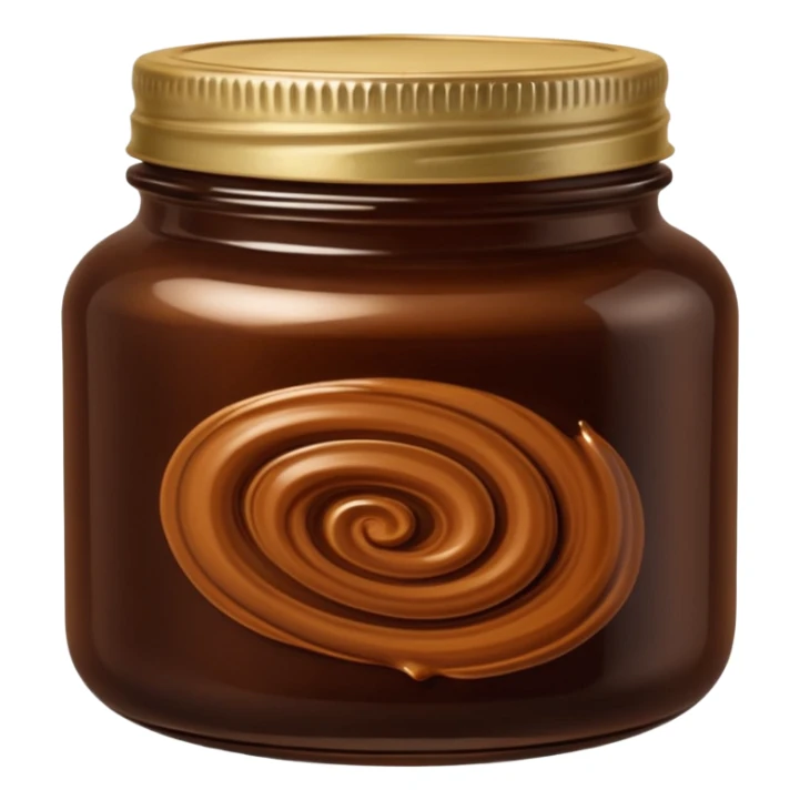 open jar or shallow tin containing thick, glossy dark brown to black paste with smooth slightly swirled surface, dense oily texture with subtle amber highlights, no spatula, no bubbles, no extras, just open container and visible soap, soft lighting, subtle shadows, emoji scale sticker