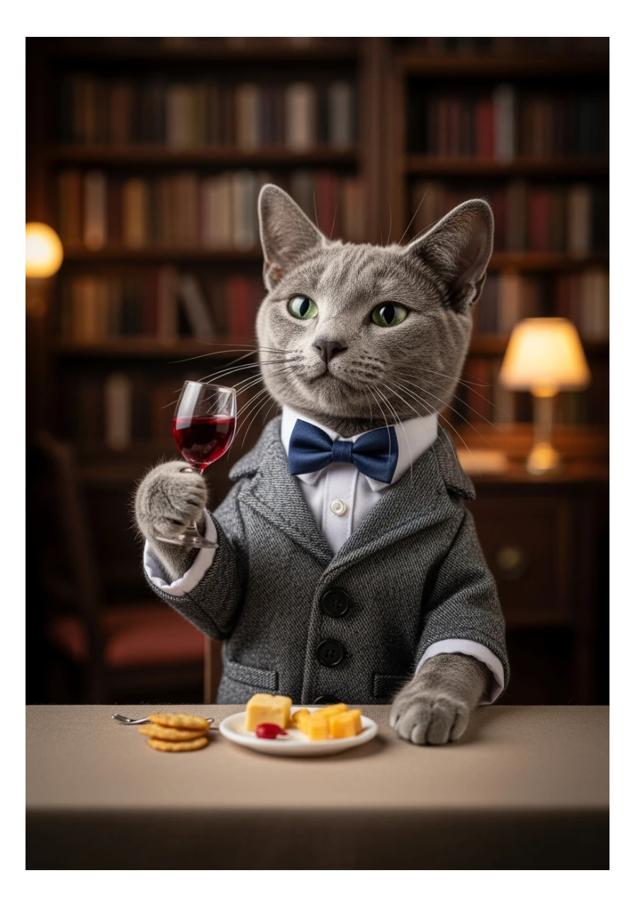 кот с бокалом вина в лапе sticker
