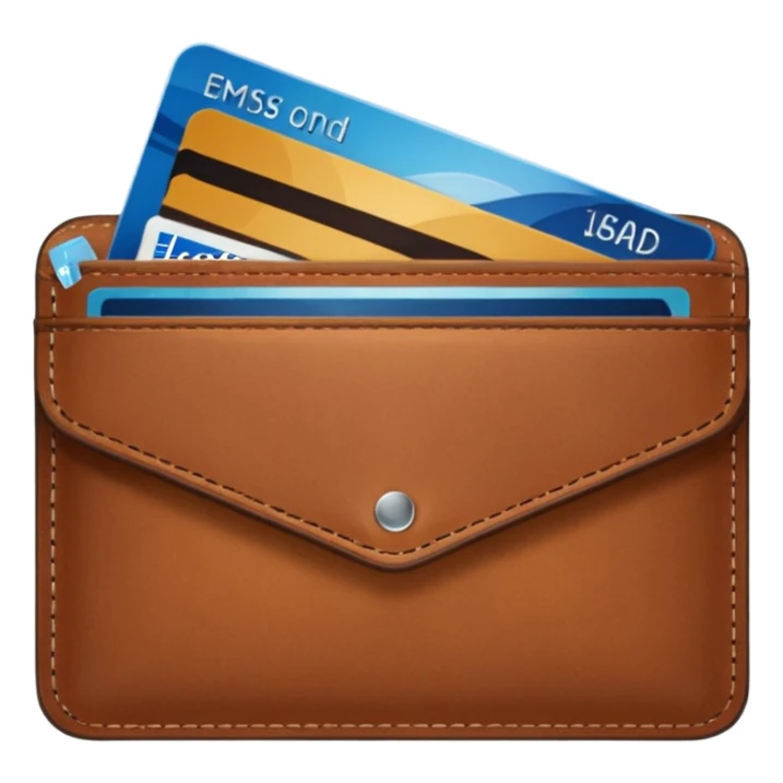 portefeuille avec billet et carte bancaire sticker