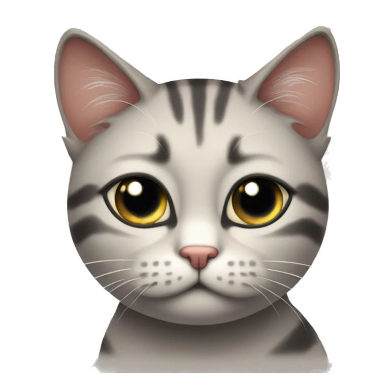gato con los ojos cerrados llorando sticker