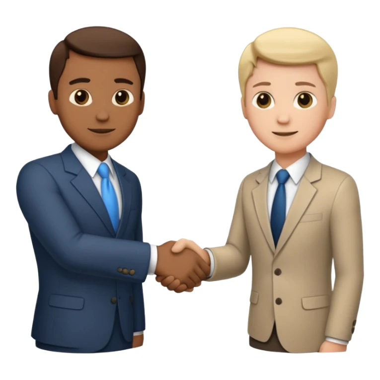 business handshake sticker