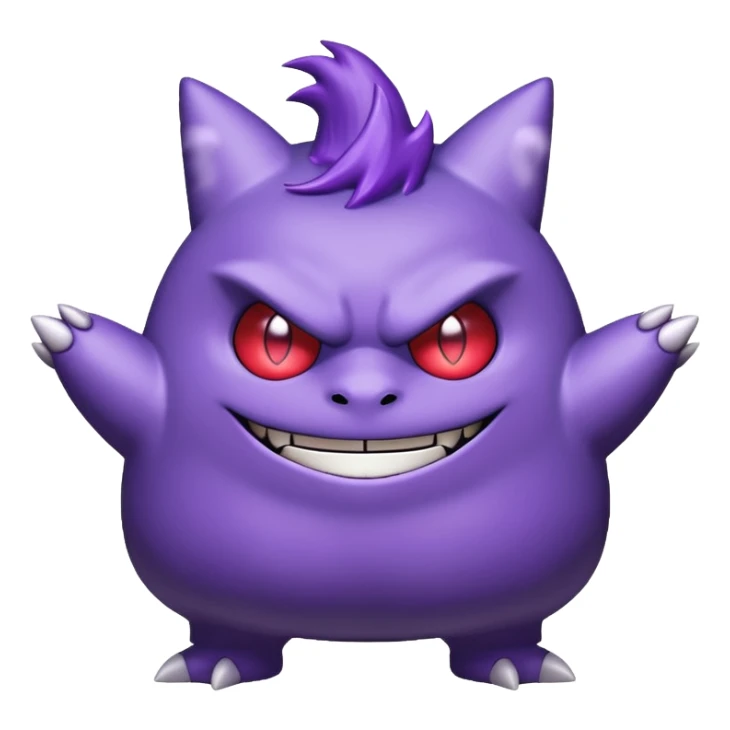 Gengar the Pokémon, full body sticker