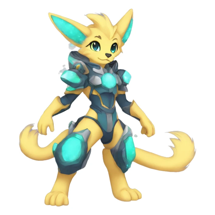 Anthro Sona Fakemon Nebula Full Body sticker
