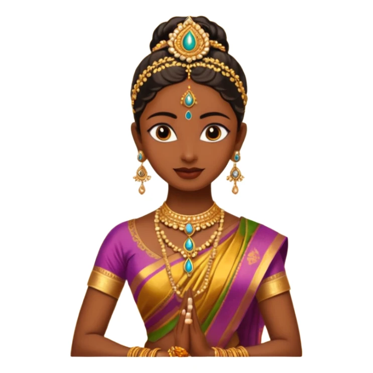 Bharatanatyam dancer sticker