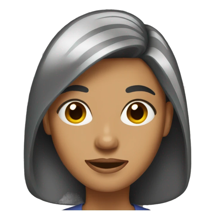 woman with shaving dark hair sticker