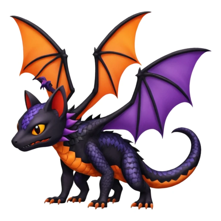 Salandit-Noibat-Litten-Hybrid (Full body) sticker