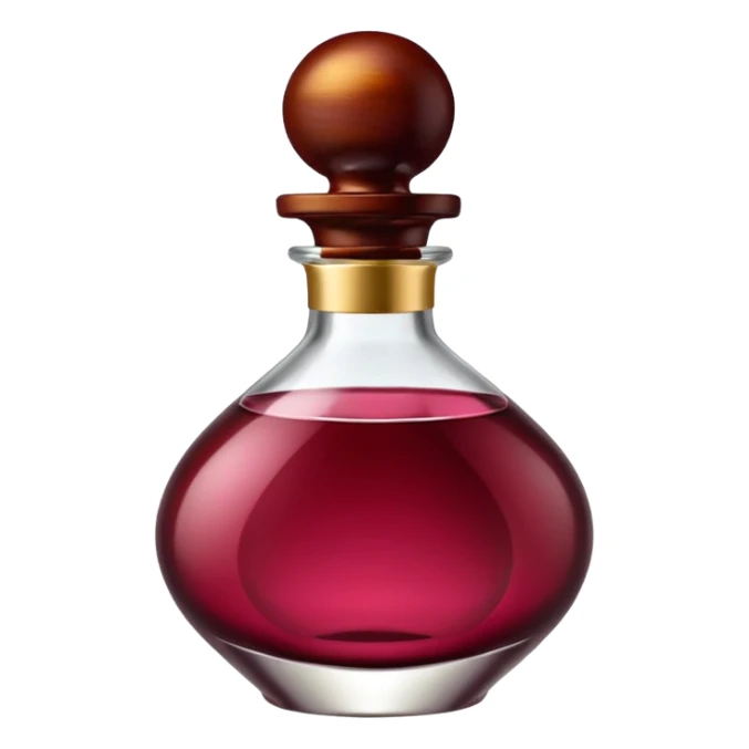 burgundy luxury perfume sticker