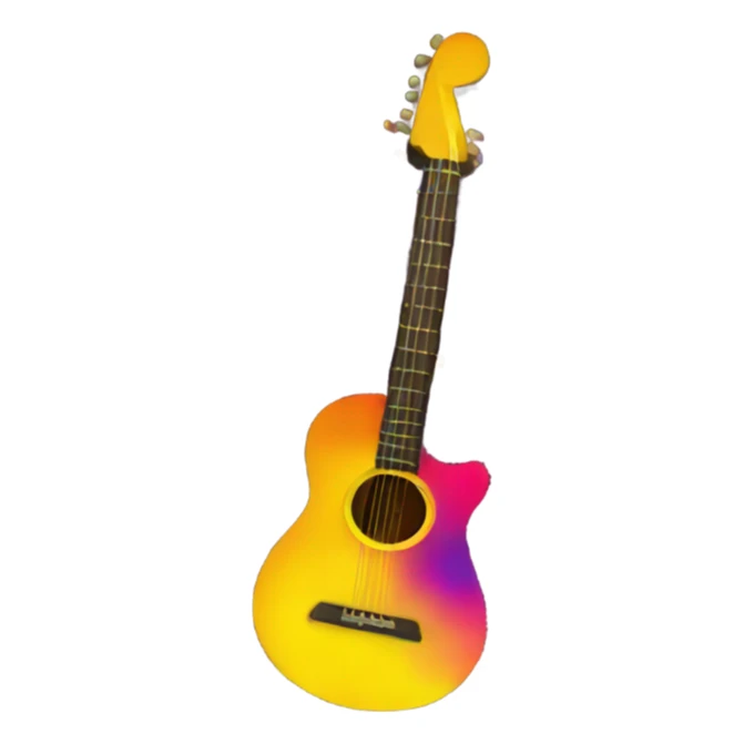 Music logo that is colorful sticker