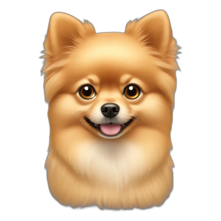 pomeranian with x-alopecia sticker