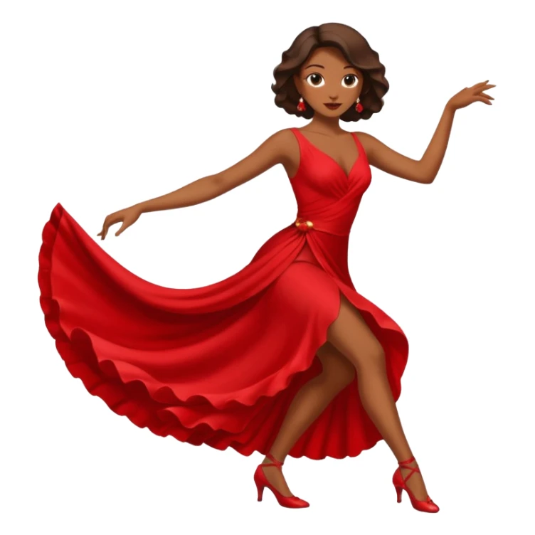 tango dancing woman emoji profile photo sticker