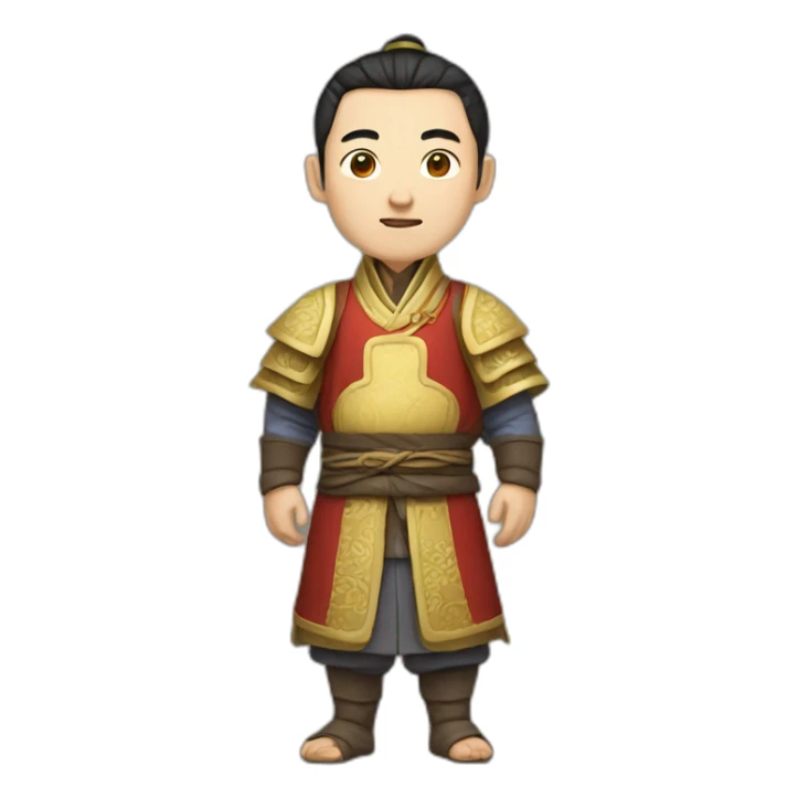 a guy from medieval china in a nice outfit sticker