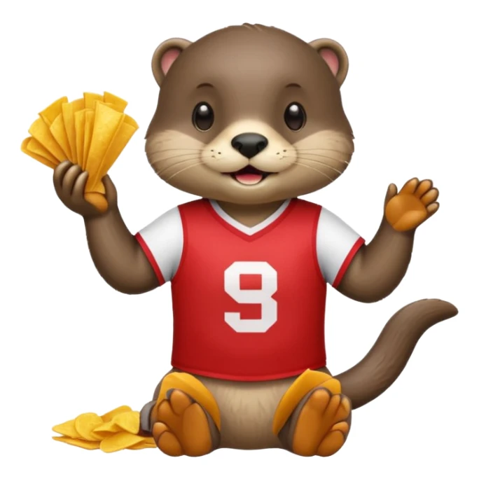 Otter sports gambling sticker