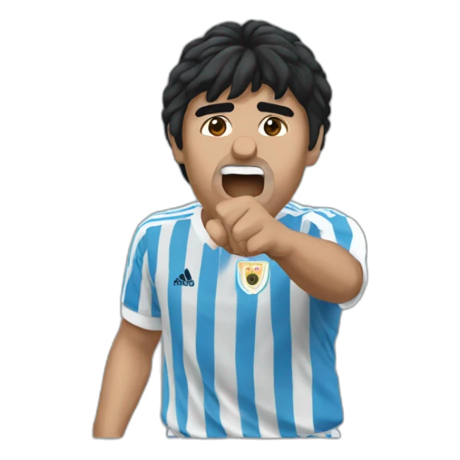 maradona gol con la mano sticker