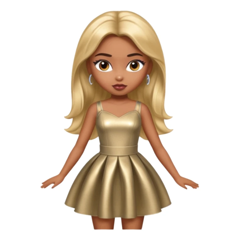 a pretty bratz dusky girl in a metri sticker