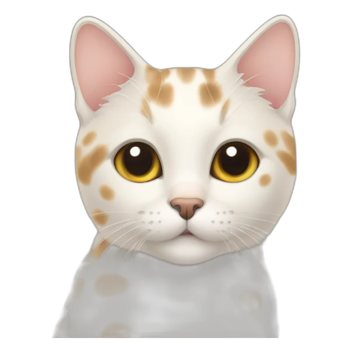 English short hair cat with color point pattern sticker