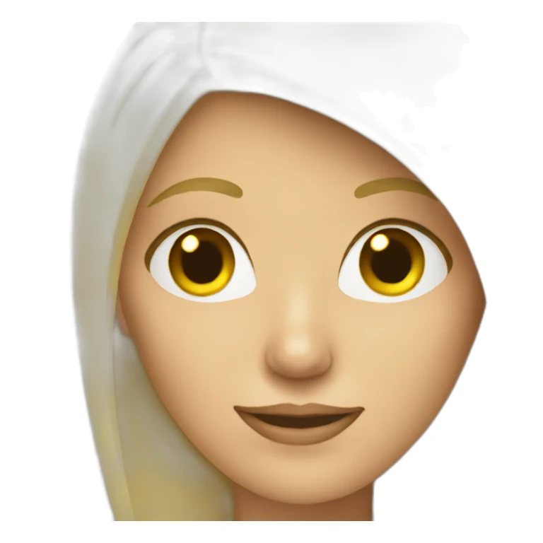 blonde woman with cell phone sticker