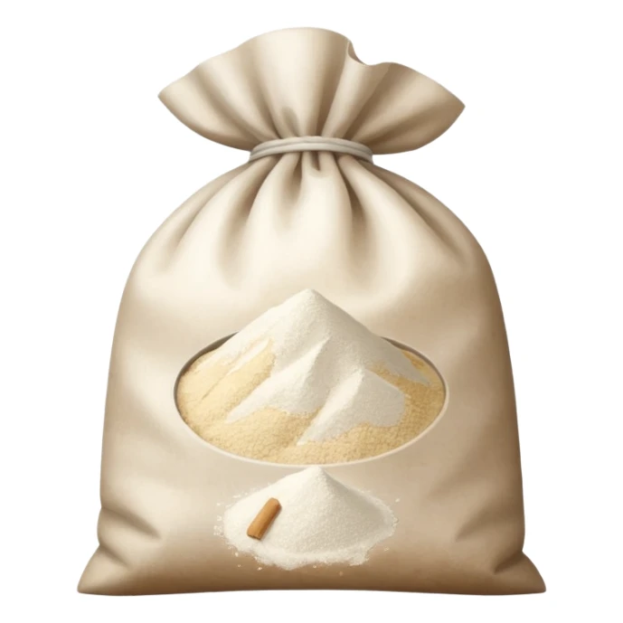 open bag of flour sticker