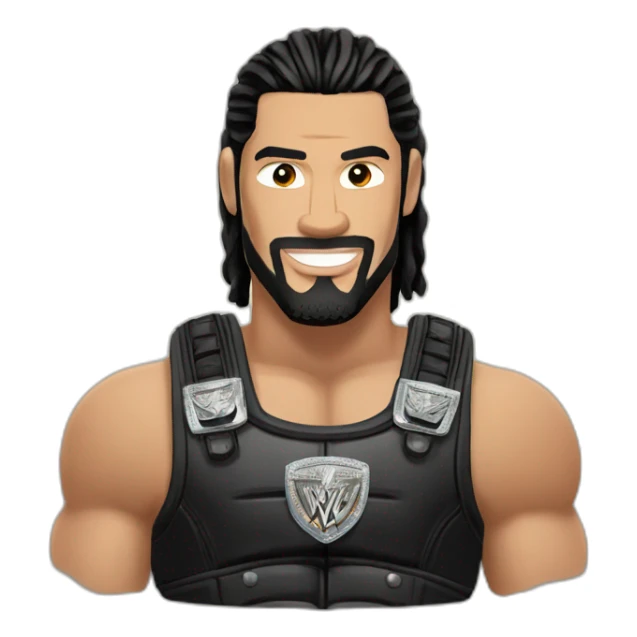 Roman reigns with WWE title sticker