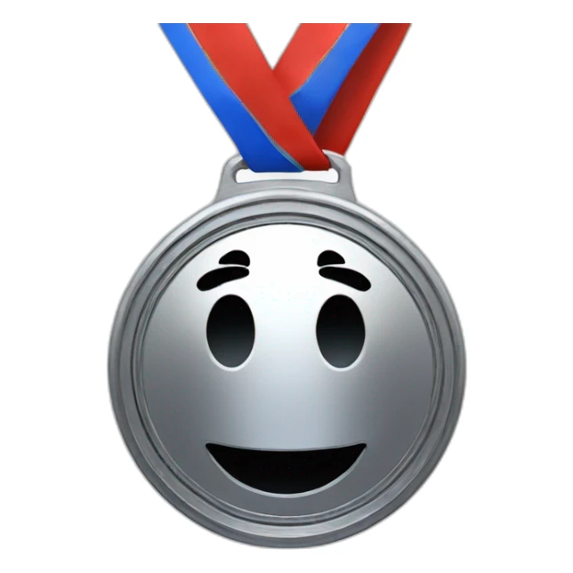 Metal 5th place medal sticker