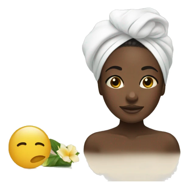 black girl on spa day sticker