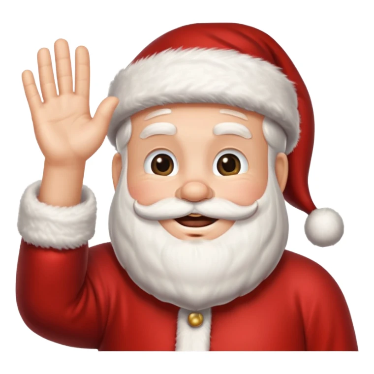 SANTA CLAUSE Y MANO ARRIBA ANIMANDO sticker