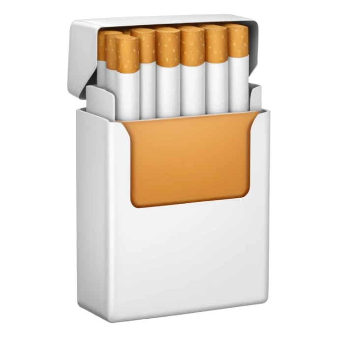 unopened pack of cigarettes, without any markings sticker