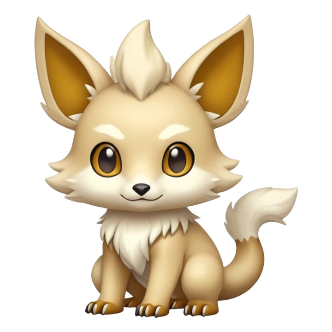 Cute cool fantasy animal hybrid Fakemon full body sticker