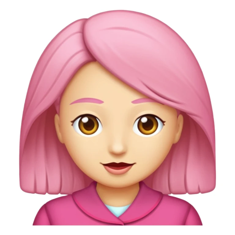 Kuş bakışından görünen üzerinde alev bulunan pembe bir mum çiz sticker