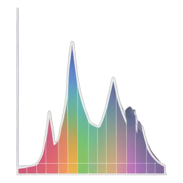 vaporware color trending up chart sticker