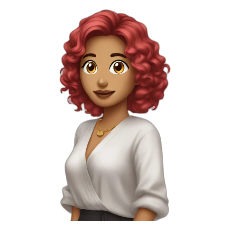 Hanae send sms to Ahlam  sticker