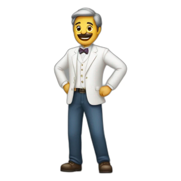 Hombre adulto maestro corrigiendo exámenes sticker