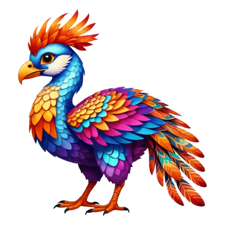 Colorful exotic Falvie-Fionbri, full body sticker