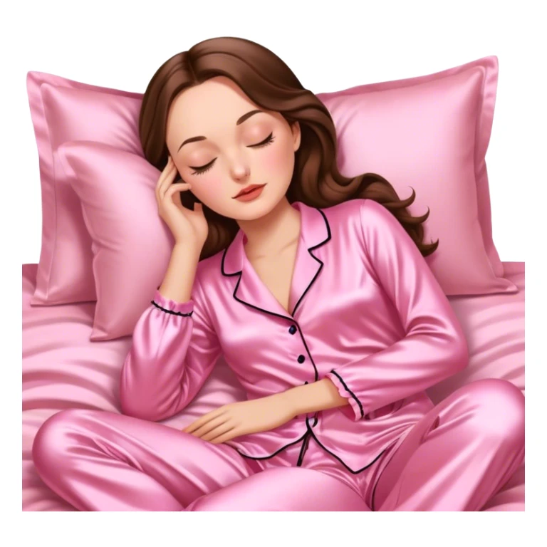blair waldorf sleeping with la perla silk pink pyjamas  sticker