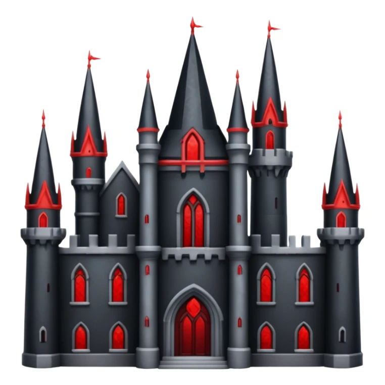 Dark Castle with the colors red and black sticker