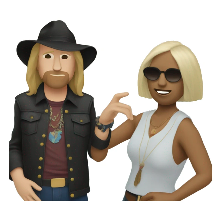Karen Brookens with Tom Petty at the ocean sticker