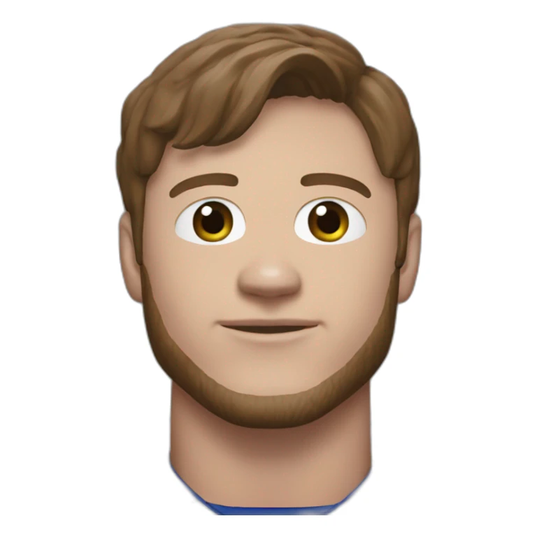 Josh Allen in a bills jersey sticker