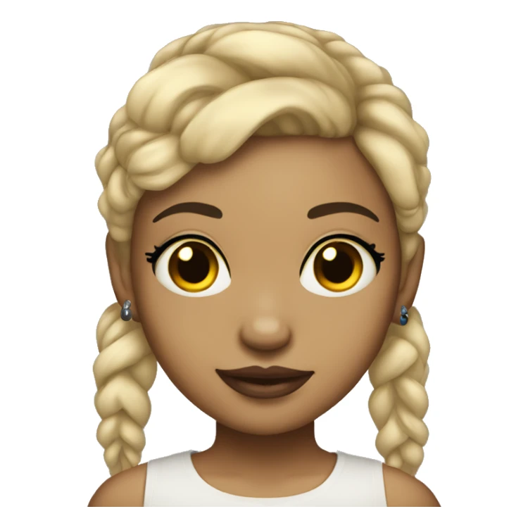 Light skin girl with tattoos  sticker