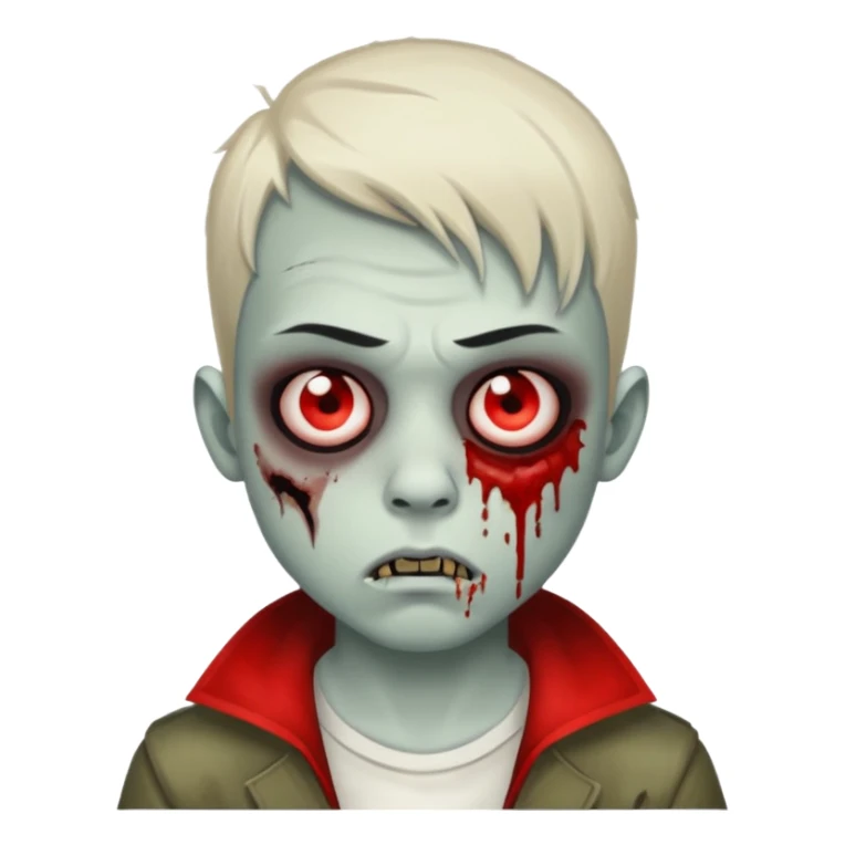 boy swag with nostril, modcut,  zombie sticker