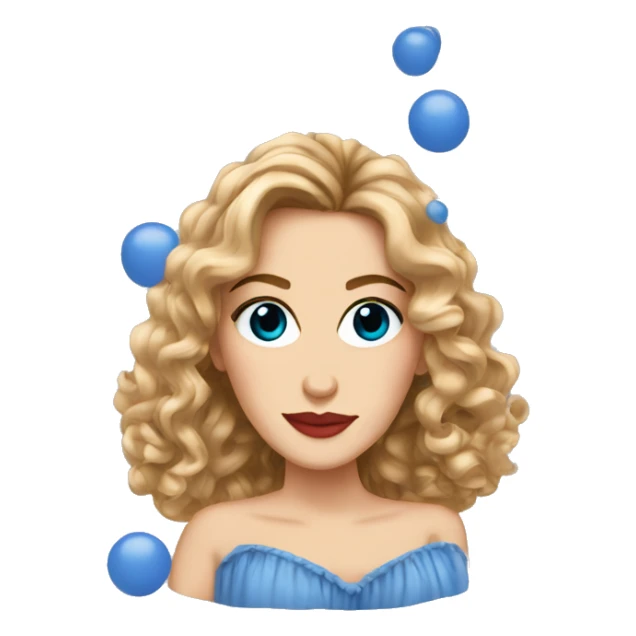 Carrie Bradshaw con ojos azules sticker