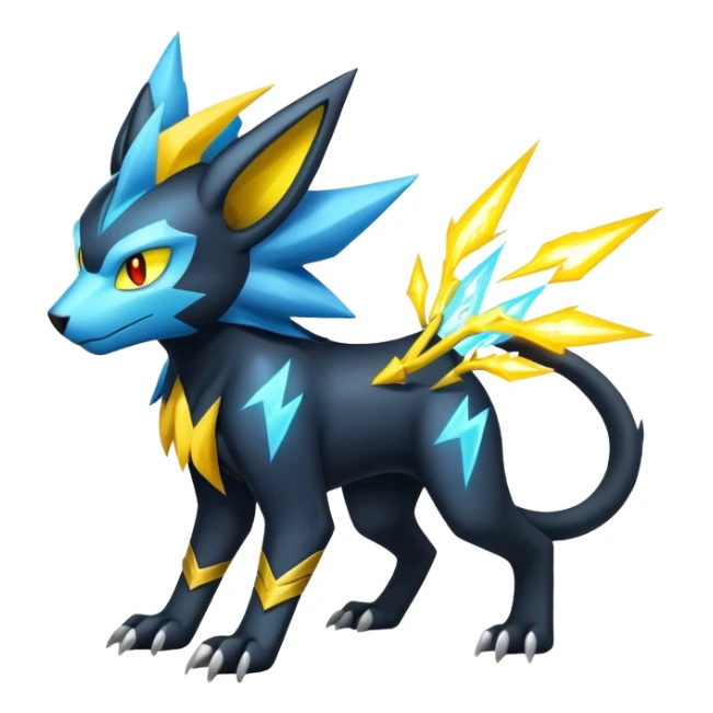 Luxray-Manectric-Pokémon-Fakémon-hybrid-creature sticker