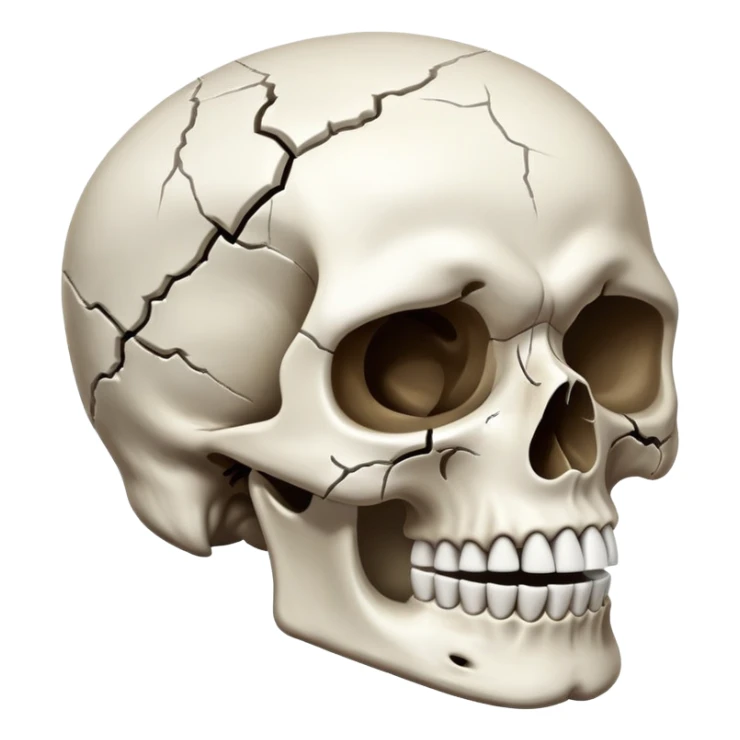 Skull in eternal anguish and pain  sticker